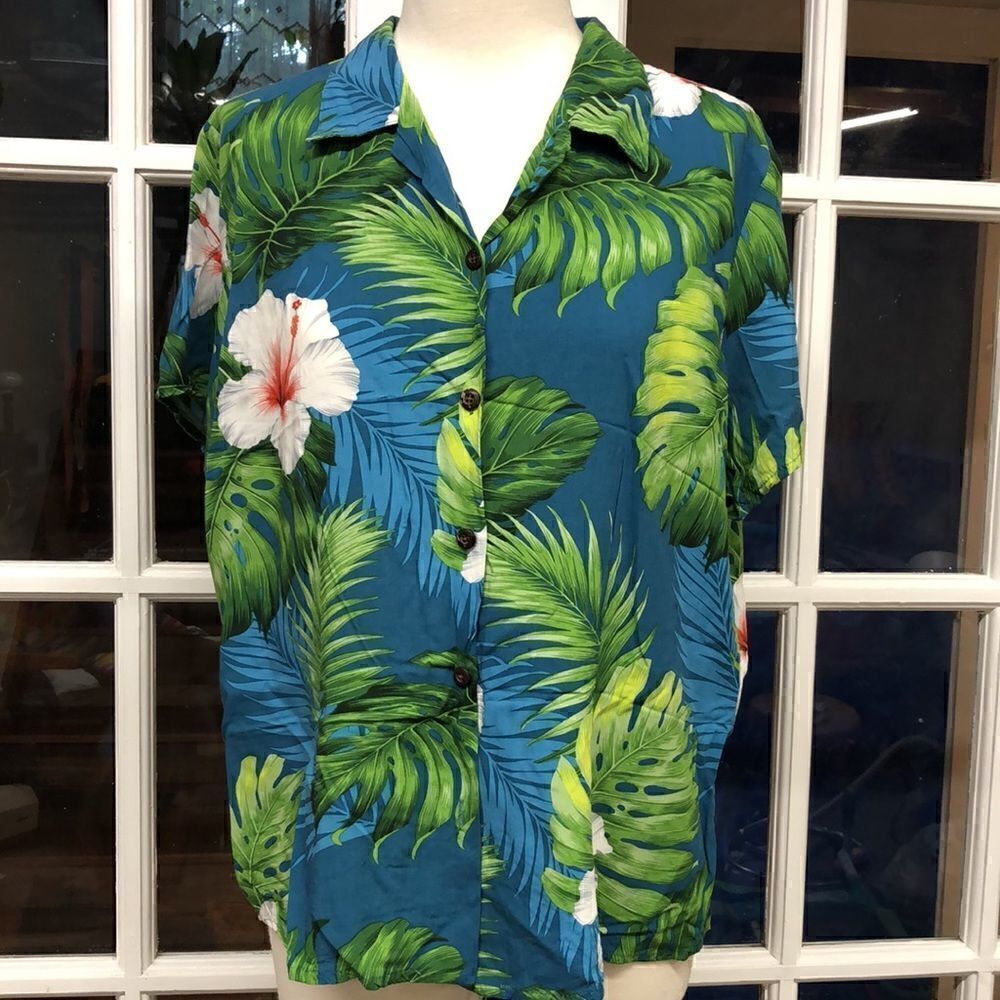 Bishop St. Vintage 90s Floral Hawaiian Shirt